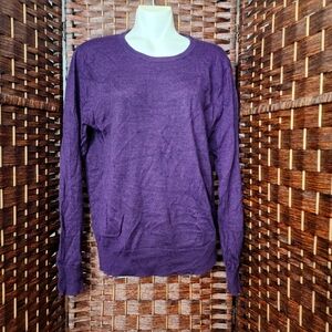 J. Crew Sweater Plum V Neck Pullover good condition color purple
